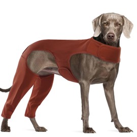 Hjyokuso Genesungsanzug für Hunde, Chirurgie-Anzug, Beinchirurgie-Anzug, Leckärmel für Hinterbeine, Ellenbogenschutz, Hunde-Ärmel gegen Lecken von Bissen, vermeidet Wundinfektionen – Größe XXL