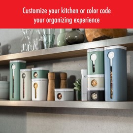 ZWILLING Fresh & Save Cube Color Sleeve for 2S Pantry Organizers and Storage, Airtight Dry Food Storage Container, Add Style to Your Kitchen and Protect Food from Sunlight, White