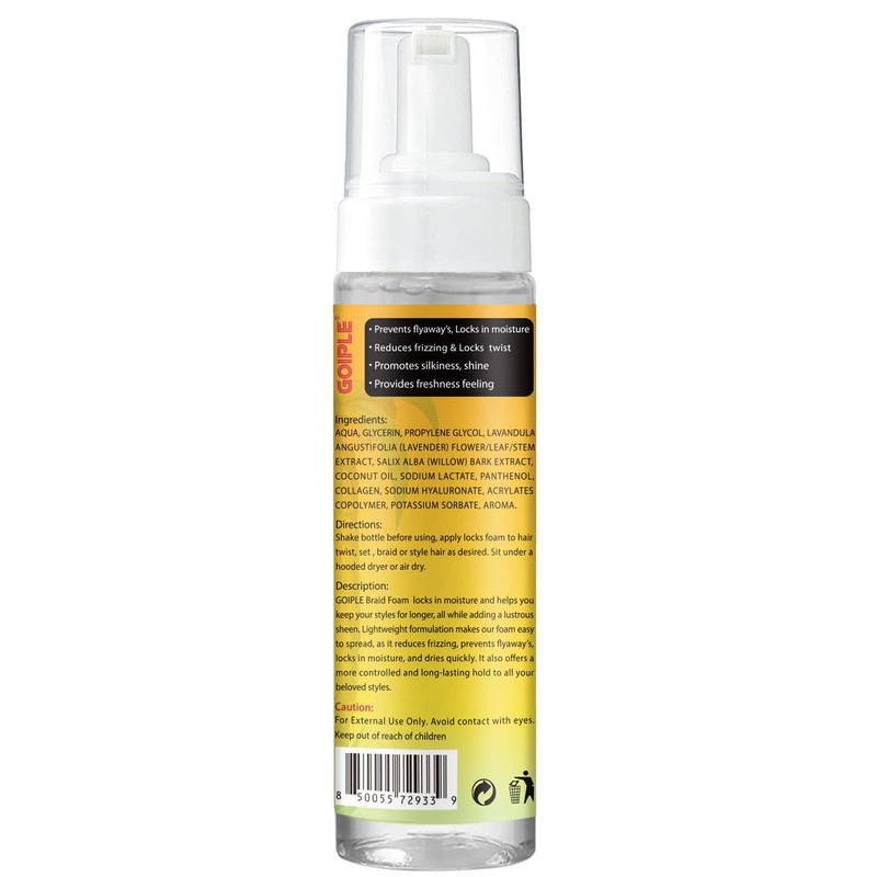 Braid Foam Control Braid Mousse for Braids Twist, Locs, No