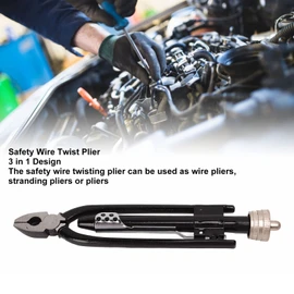 Safety Wire Twist Plier, 21cm Safety Wire Plier with 25ft Wire High Carbon Steel Wire Twisting Tool for Aircraft Automobile Industrial