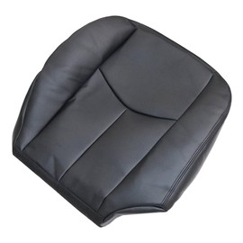 GXARTS Passenger Side Bottom Lower Replacement Microfiber Leather Seat Cover Black #132 Fit for Chevy Silverado Tahoe Suburban Avalanche GMC Sierra 1500 2500 3500 Yukon 2003 2004 2005 2006