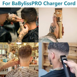 VHBW - Repuesto para cargador BaByliss compatible con BaByliss PRO FX870, FX788, FX787, FXSSM, FX820, FX726, FX825 LoPROFX Clipper Trimmers Cable cargador de 6 pies