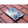 Badgemaster Modern Anthracite House Number Sign Plaque Stainless Steel Standoffs