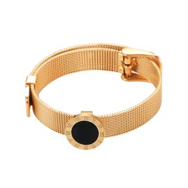 CLEPSIDRA® Pulseras mujer Tiempo de acero inoxidable. Brazalete ajustable uso diario. Regalos para mujer, pulseras para mamá, novia o amiga. Joyeria para toda ocasion. Accesorios para mujer a la moda. Jewelry Gift