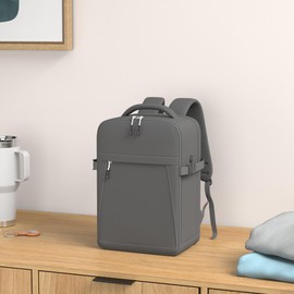 Xkdoai Hand Luggage 40 x 20 x 25 cm for Ryanair, Aeroplane Travel Backpack, Cabin Luggage, Underseat Carry On Travel Bag, Backpack, Cabin Bag, Travel Backpack, gray, Travel Backpacks