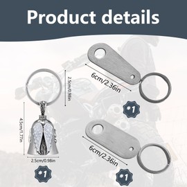 Excellent Motorcycle Bell - Excellent Keyring Motorcycle with Biker Bell - Universal Guardian Bell Motorcycle Bell