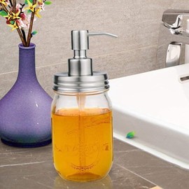Garneck 4 Piezas Bomba De Jabón Mason Jar Reemplazo Para Dispensador De Jabón Líquido En Baño Y Cocina Para Botellas De Loción Champú Y