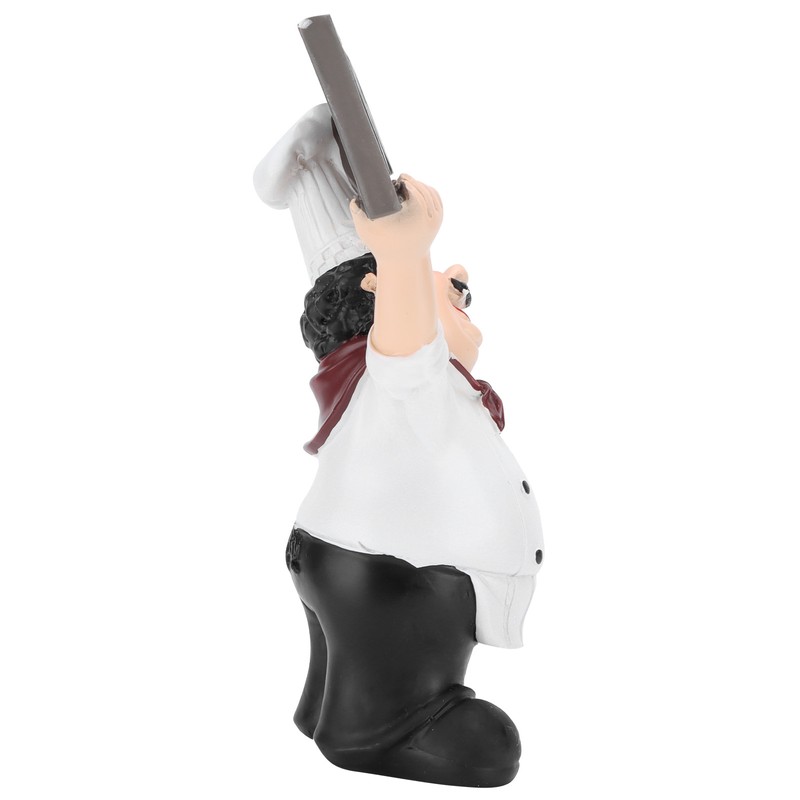 Chef Sculpture Raise Your Hands Welcome Resin France Cook Ornaments