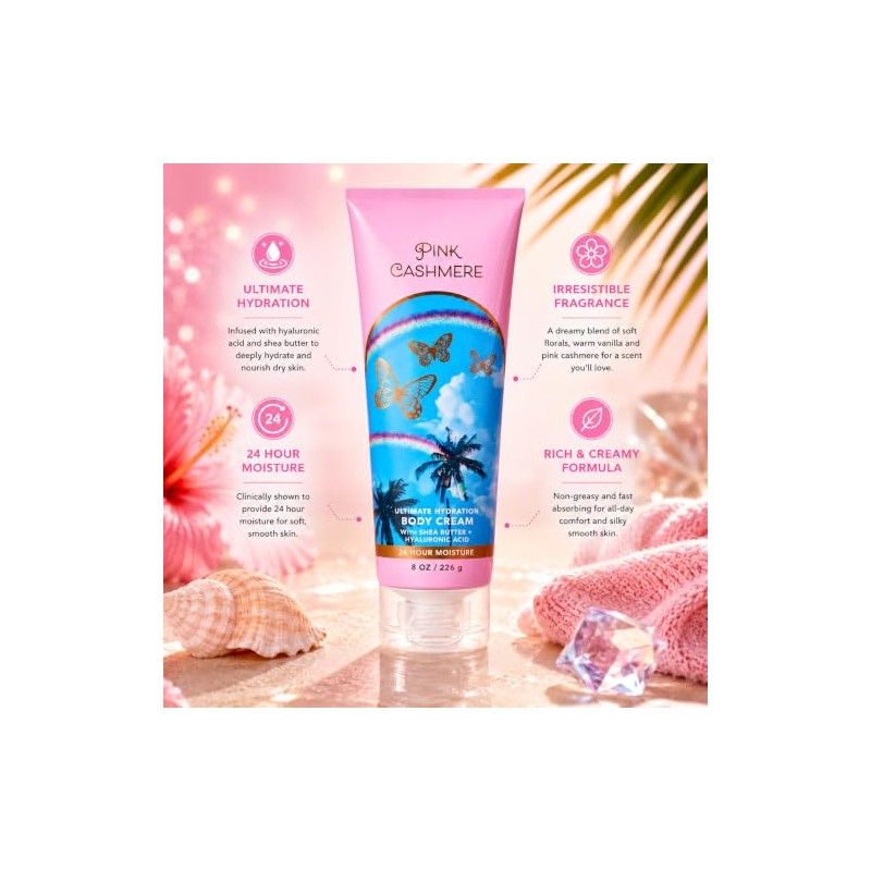 Pink Cashmere Ultimate Hydration Crema Corporal | 8 Oz