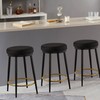 Ball & Cast Modern Metal Frame Round Bar Stools 24
