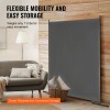 Single Panel 6FT Iron Freestanding Multi-Functional Privacy Screen Grey Indoor