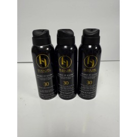 Lot of 3 Black Girl Sunscreen Make It Glow 3oz Sunscreen Spray SPF 30 Exp 8/25