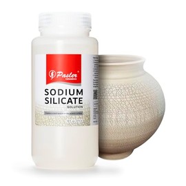 Pasler - Sodium Silicate Solution for Pottery - Creates a Crack Texture on The Ceramic Surface,16 fl oz / 473 ml
