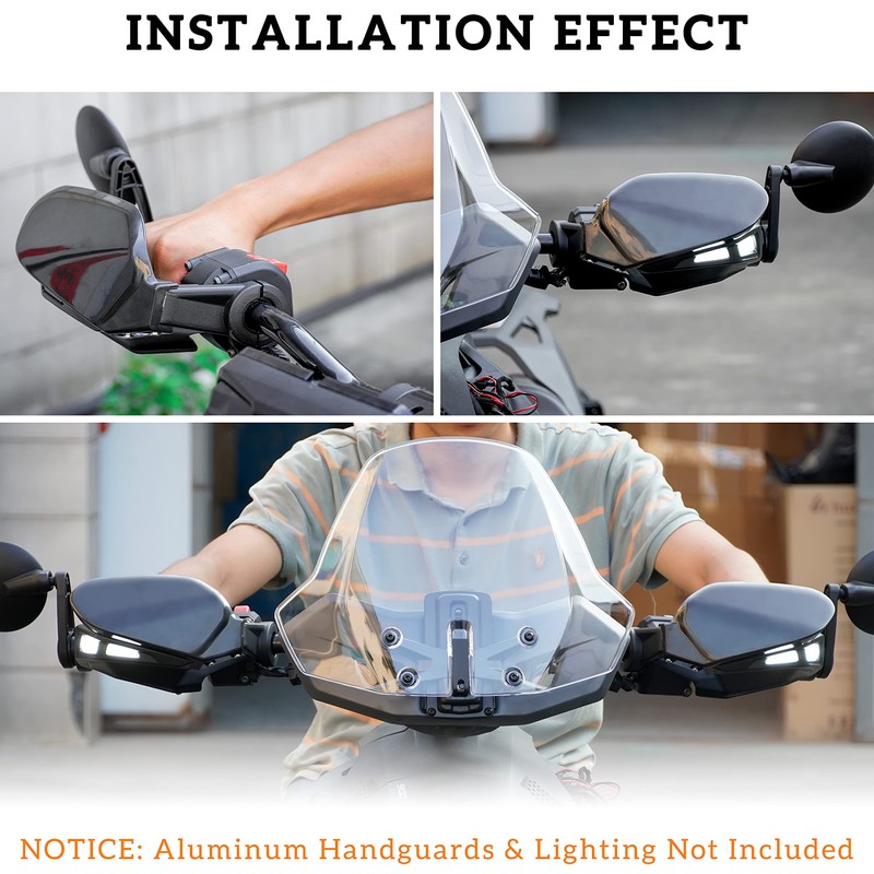 SAUTVS Kit deflector de aire negro para todos los modelos
