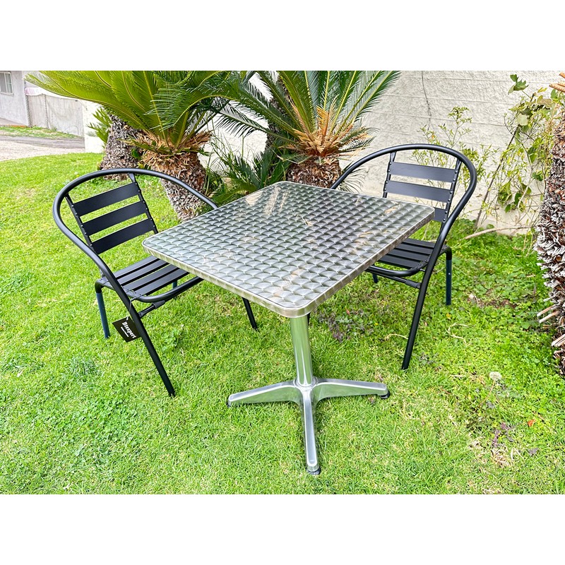 BTEXPERT Set of 2 – 27.5" Round Stainless Steel Restaurant