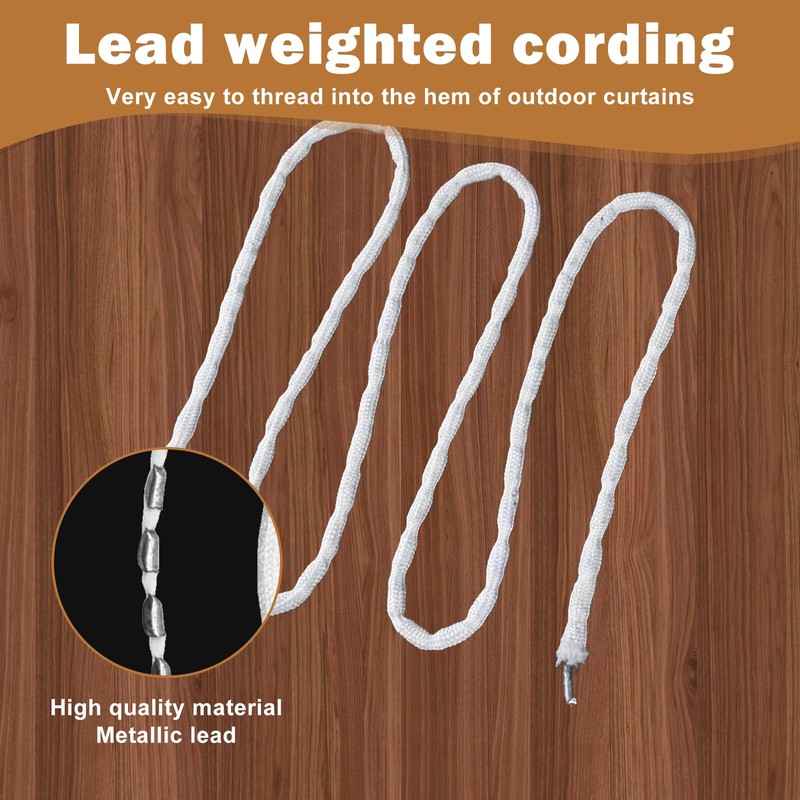 Haizibo 30g-10m Bleiband für Gardinen Bleiband für Gardinen Schwer Bleiband