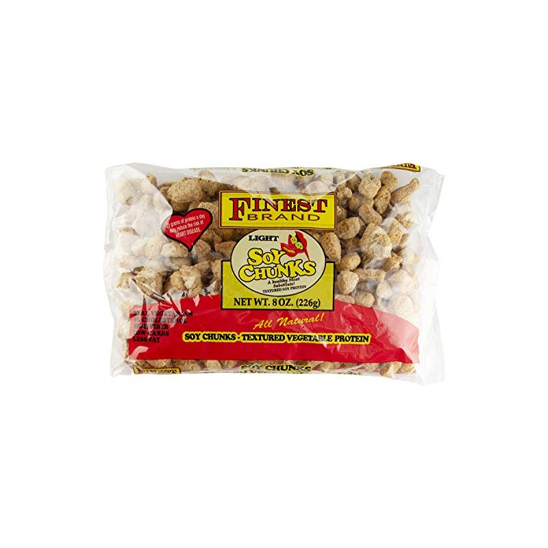 Jamaican Choice Light Soy Chunks, Textured Protein | 8 oz