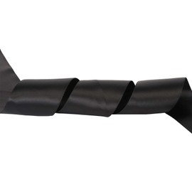 ITIsparkle 50mm Width Double Faced Satin Ribbon 22 Meters-Roll Set for Gift Wrapping Party Favor Hair Braids Baby Shower Decoration Craft Supplies, Black