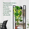 LOYWREE Artificial Plant Pot Hanging Faux Pothos Fake Potted Greenery