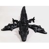 FlexiMech Zombie War Dragon 3D Printed Onyx Black Reptile Articulated