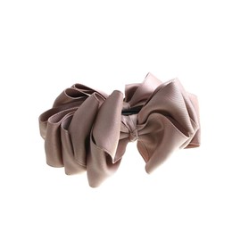 Vingtaine H7366-PK Ruffle, Ribbon, Banana Clip, Large, Cute, Hair Clip, Mature Style, Hair Accessories, Pink