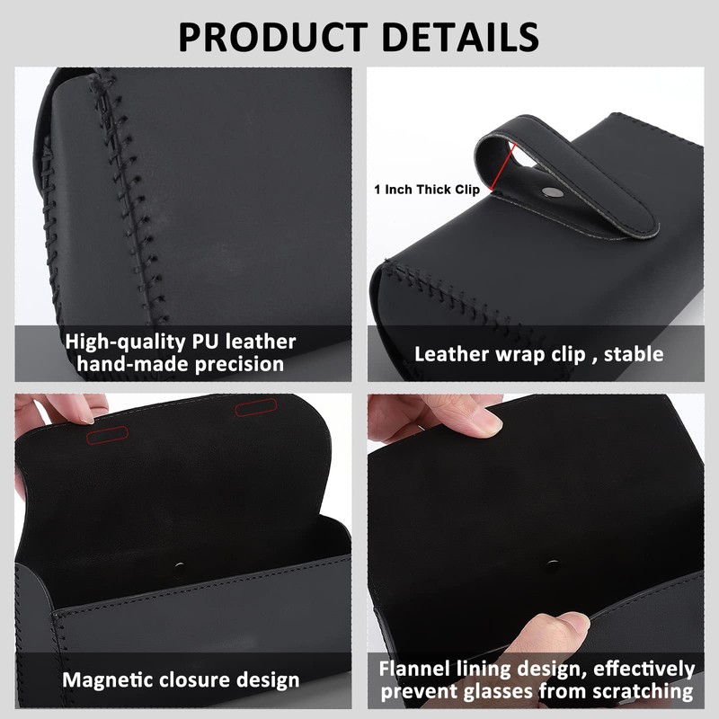 Accmor Sunglasses Holder for Car Sun Visor, Auto Eyeglasses Protective