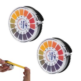 Cluoling PH Test Paper, Set of 2, 5m PH0-14 Test Paper, Litmus Paper, Alkaline, Acid, PH Measurement, Soil Inspection, Cosmetics, Laboratory Use Test Paper, Water Saliva and Urine Test
