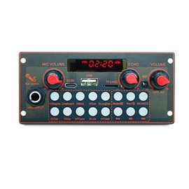 Aswalling MP3 Decoder Board 2 * 10W 20W Amplifier Audio Player 5V DIY MP3 Player Car FM Radio Module TF USB Mic Record Bluetooth 5.3 B