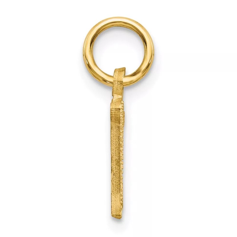 GlittersandGold 14k Letter M Initial Charm Bracelet Necklace