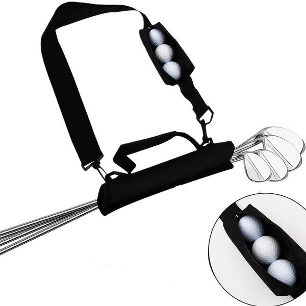 uelulala Golf Club Carry Bag with Pocket and Shoulder Strap