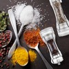 Transparent Spice Mill, Acrylic Pepper Mill, Salt Mill, Manual with