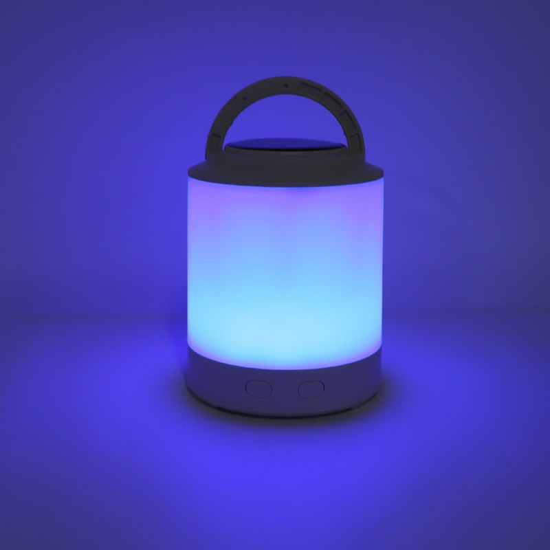 Solar Camping Lantern PP ABS Warm Light RGB Portable Hanging