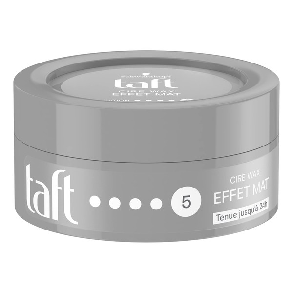 Schwarzkopf - Taffeta - Wax - Hair Wax for Men - Effect Matt 5 - Strong Attachment - Protects Hair from Drying Out - Long Lasting - 24 Hours Hold - Hairdressing Hair Style - 75ml