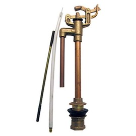 LASCO 04-4011 Anti-Syphon Brass Import 09 Mansfield Style Replacement Toilet Ballcock with Float Rod, Refill Tube and Nut