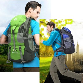 Raijoda Mountain Climbing Backpack, 16.3 gal (45 L), Outdoor, Skiing, Camping, Disaster Prevention, Hiking, Travel, Flower Viewing, Large Capacity, Unisex, Lightweight, Waterproof, Popular, Rankings,