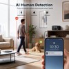 Clock Camera with 1080P HD Live, AI Human Motion Alerts,