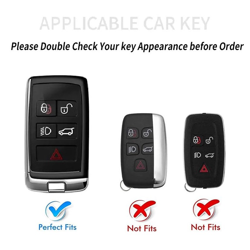 BFDDPPM Smart Key Fob Case Cover Compatible with Land Rover