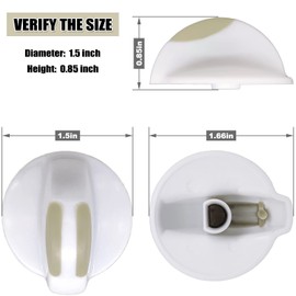 134844410 Dryer Selector Knob for Frigidaire Westinghouse Dryer/Washer Control Knob Replacement Part 134844410, 134034900, 134034910, 1460965