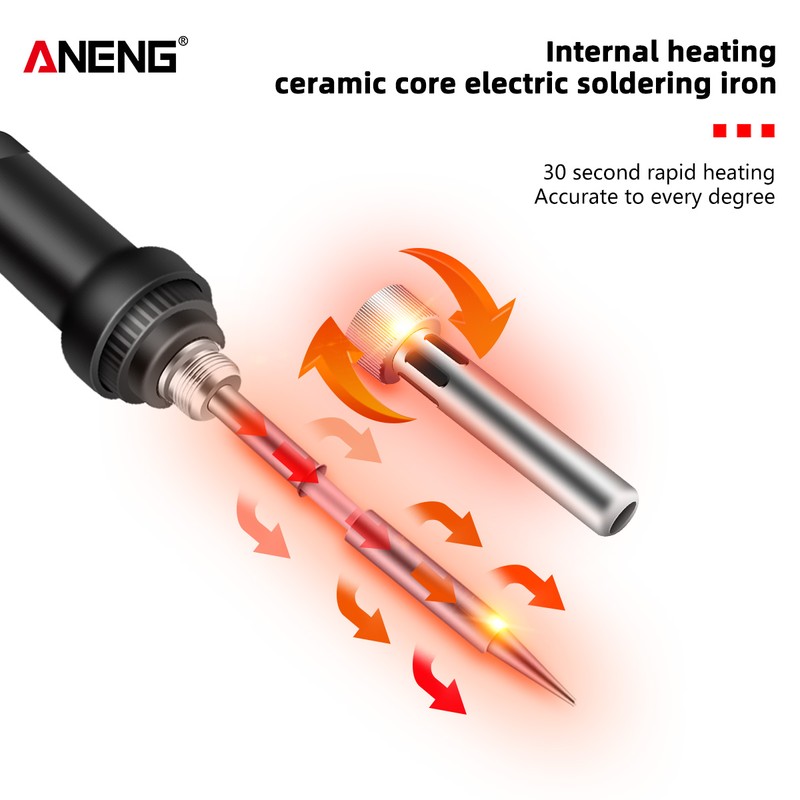 ANENG 12pcs Soldering Iron Kit Mini Electric Soldering Irons with