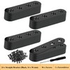 Wopanxye 24 Pack Straight Brackets for Wood Board, Plates Joining