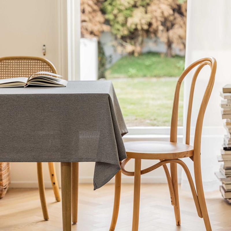 Home Brilliant Wipe Clean Table Cloth Rectangular 55x86 Inch, Water