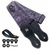 Nefelibata Guitar Strap with Pick Pocket,2.3 inch Porter Style Leather
