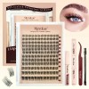 Pestañas Extensions Kit 144 Piezas H02 Curvatura D 8-18 Mm