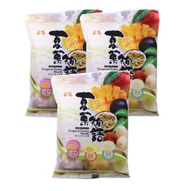 Tropical Fruity Mochi (Passion Fruit, Mango, lychee) Mixed flavors 4.2 oz (3 Packs)