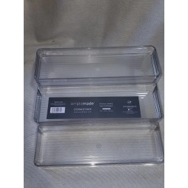 SIMPLEMADE Clear Spice Rack  Three-Tiered Shelf, Countertop, and Cabinet