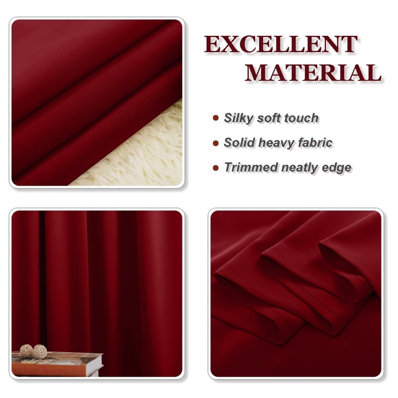 PONY DANCE Blackout Curtains for Bedroom - Pencil Pleat Thermal