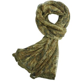 Fousam Sniper Veil,Camo Mesh Net Tactical Scarf for Hunting Shooting Wild Photography Military Outdoor Activities