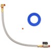 Extended Tank Drain Valve Assembly Kit Flexible Braided Steel Tube