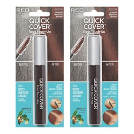Kiss Colors BGC06 - Cepillo para retocar el cabello gris (2 unidades)