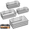 INCLY 4 Pack Pegboard Baskets Bins Set, 4 Size Square